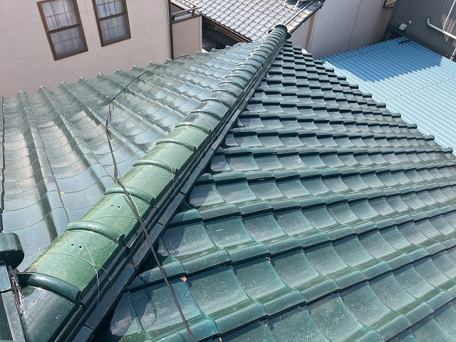 歪みが起きている棟